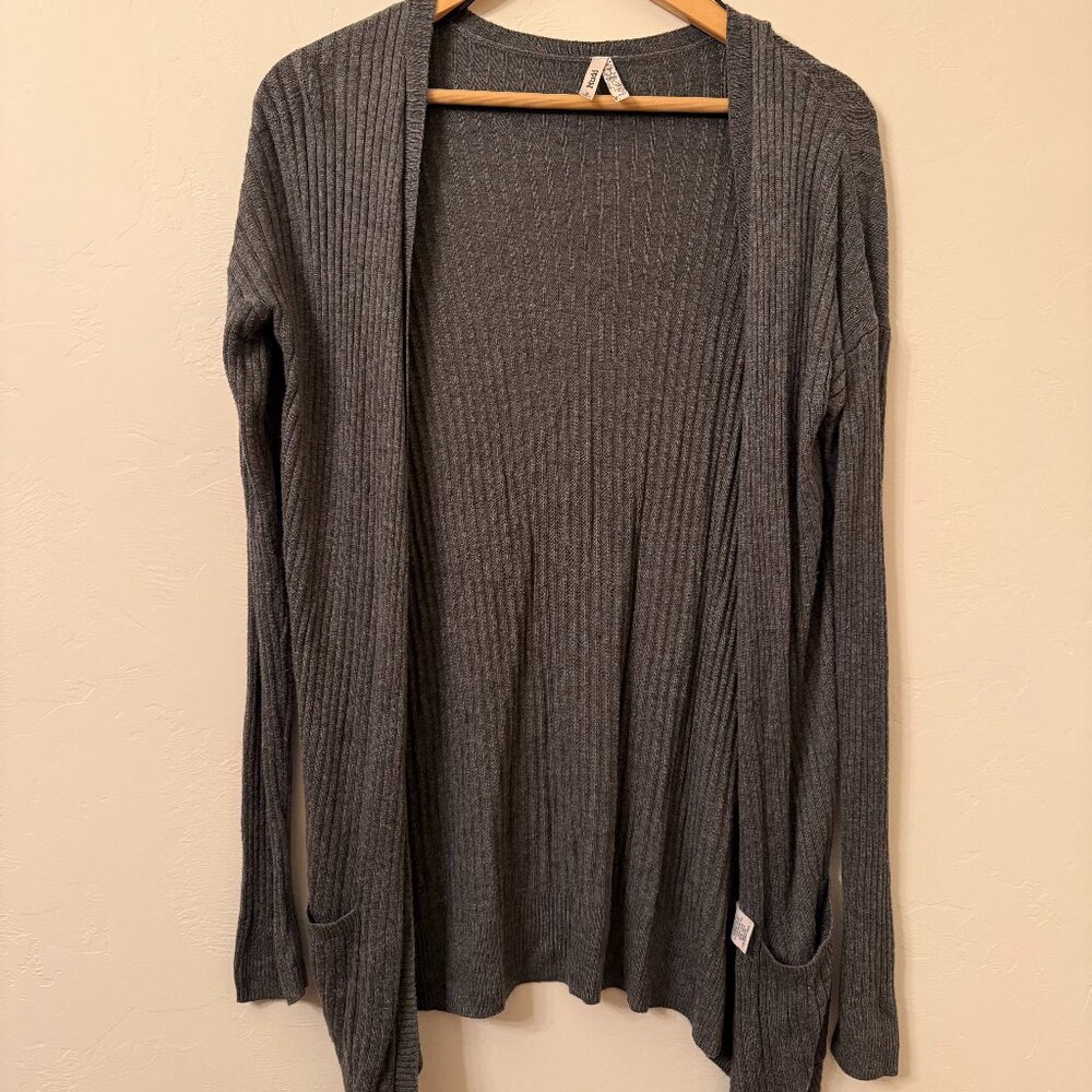 Oversized Grey Cardigan